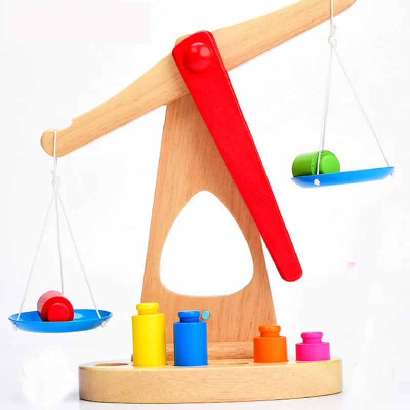 Wooden Scale Digital Balance Baby Wooden Toy