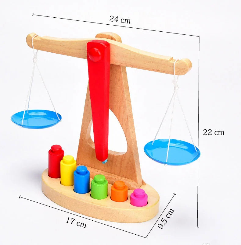 Wooden Scale Digital Balance Baby Wooden Toy